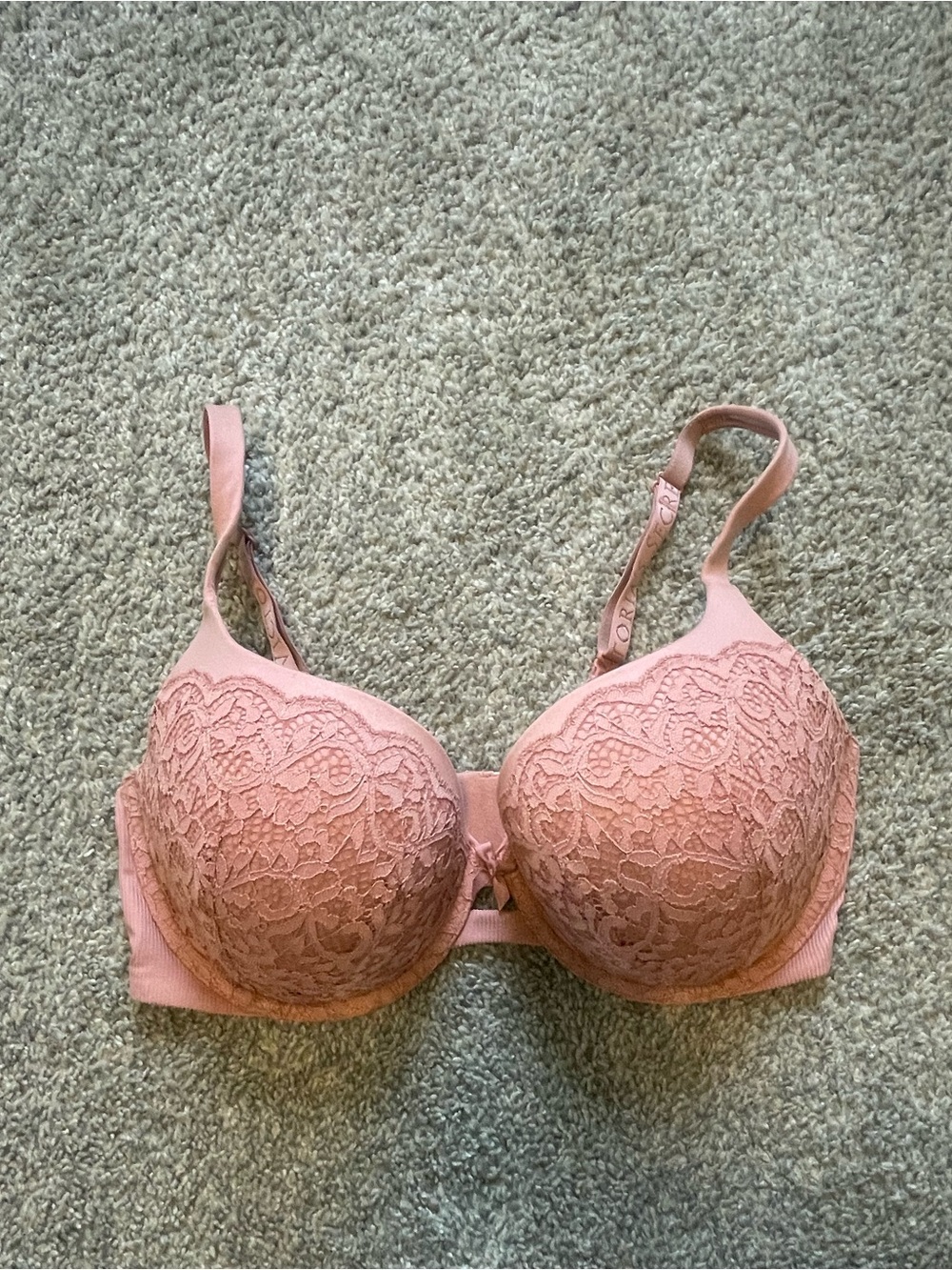 Victoria's Secret Dusty Rose Lace Push-Up Bra